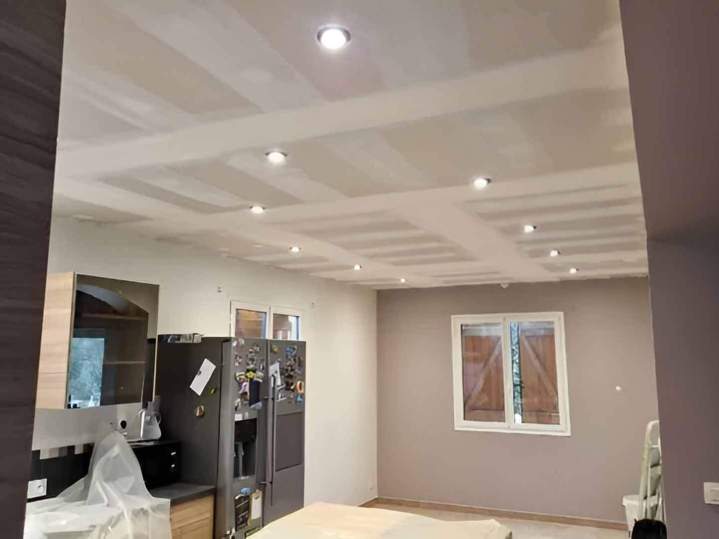 Pose de placo en Ariège