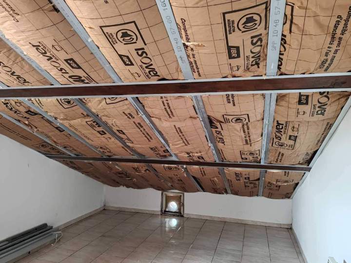 Isolation plafond par l’intérieur en Ariège